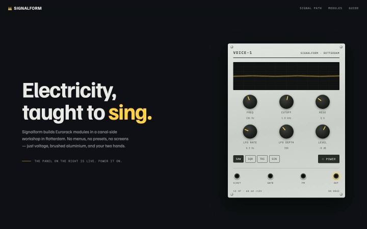 SIGNALFORM homepage