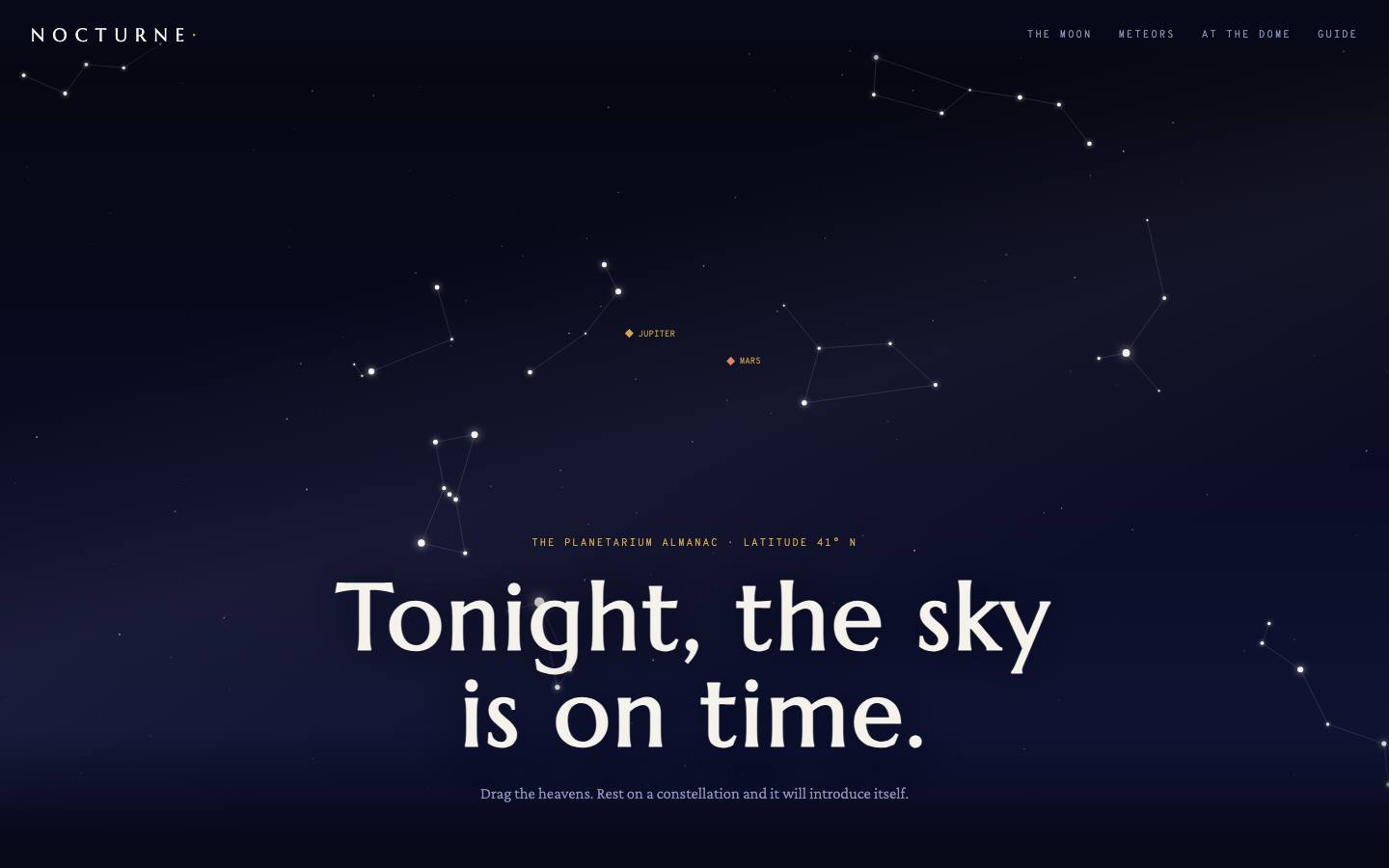 NOCTURNE homepage — full preview