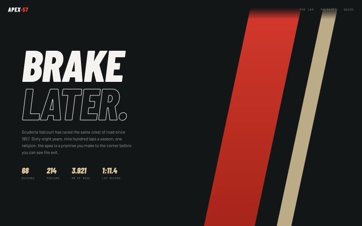 APEX homepage