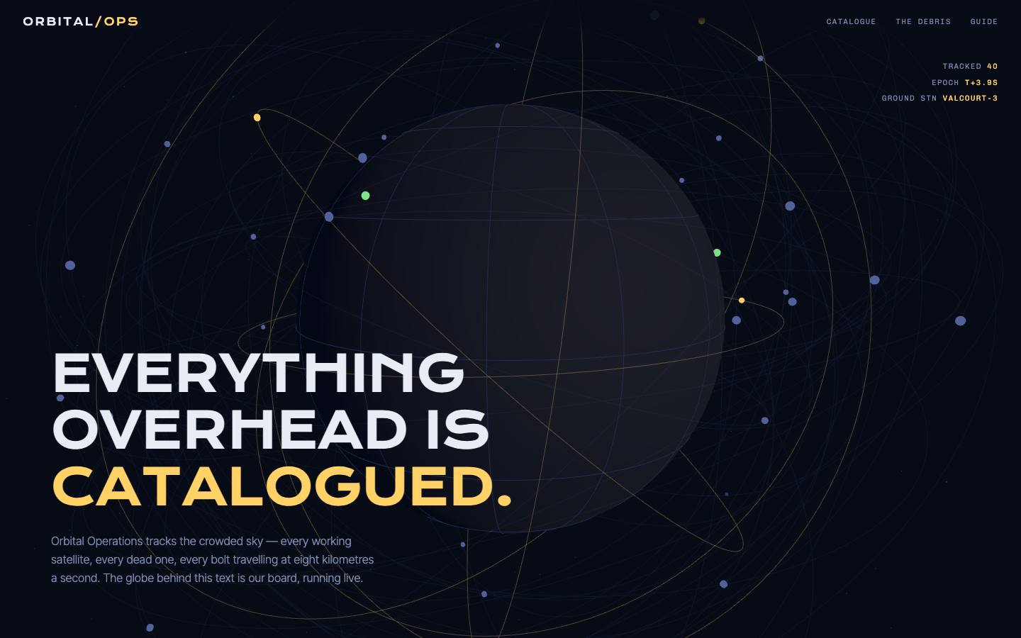ORBITAL homepage — full preview