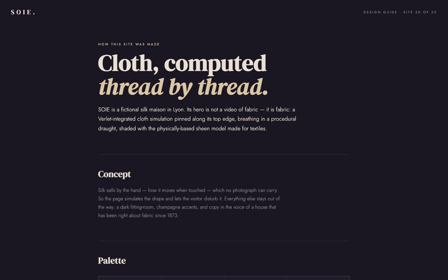 SOIE — build guide page