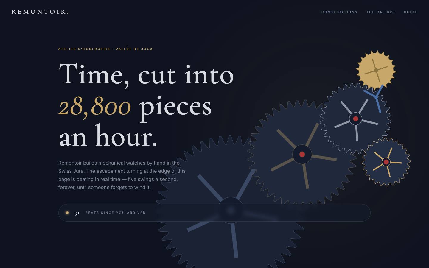 REMONTOIR homepage — full preview